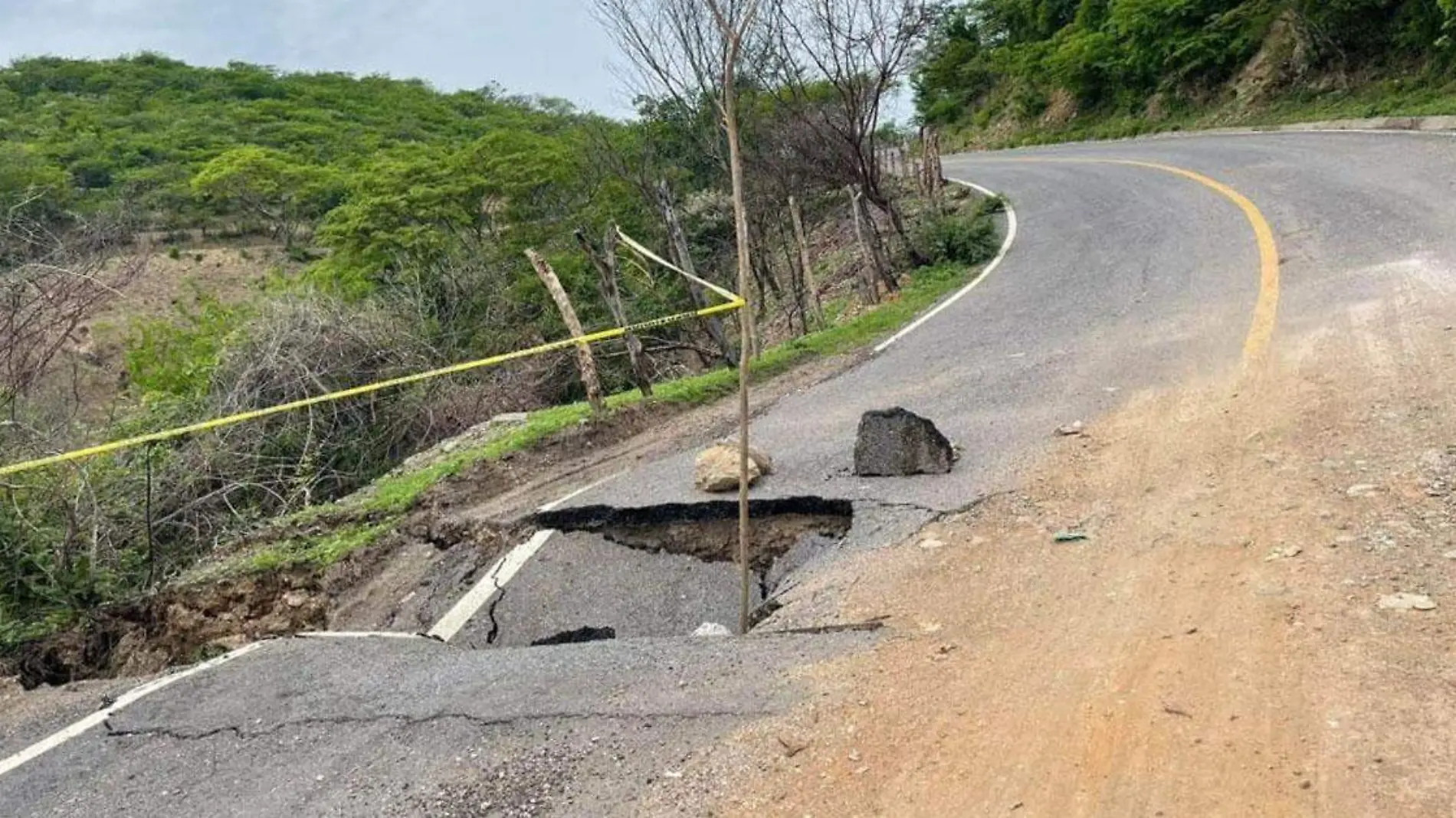 Afectación a la carretera